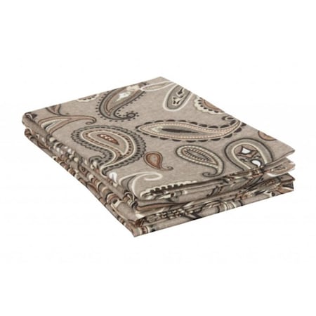 Impressions By Luxor Treasures Cotton Flannel Standard Pillowcase Set Paisley, Grey FLASDPC PAGR